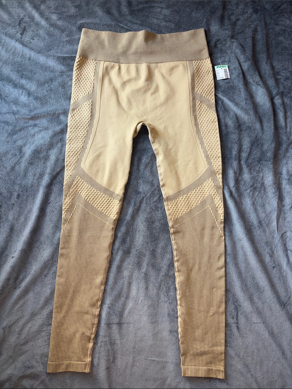 Papaya Beige Seamless High-Rise Kids Leggings